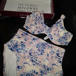 Two piece swim suit